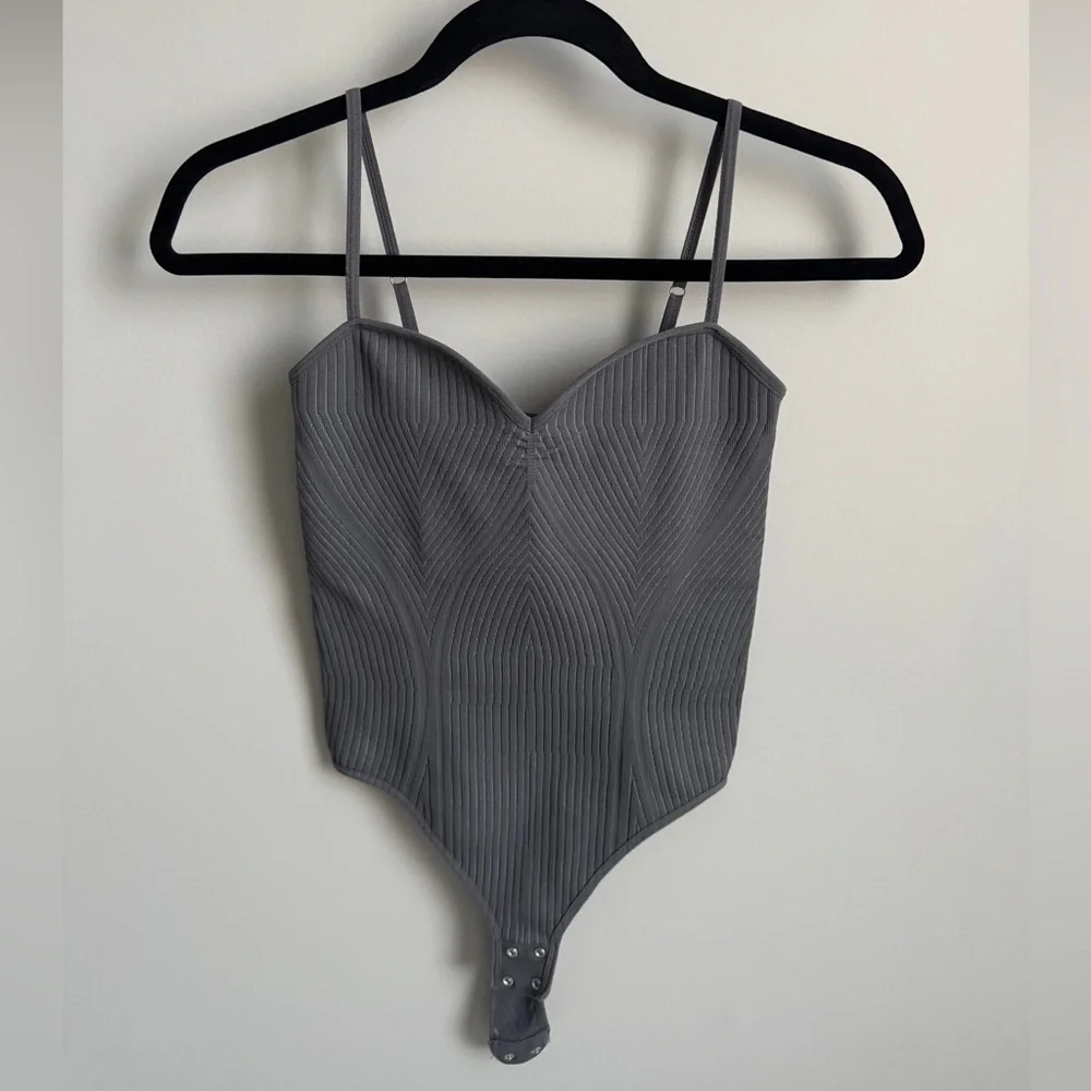Dynamite Ribbed One-Piece Bodysuit - Picture 1 of 2